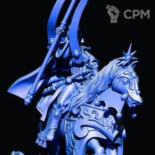 Описание картинки High Elves Archmage - Mage on Barded Elven Steed от Магазин Альфария по цене 300руб | Свободный Рынок Миниатюр - СРМ