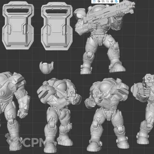 Описание картинки Terran Marine ( shield and defult  ) от White Blackjack по цене 899руб | Свободный Рынок Миниатюр - СРМ