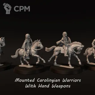 Описание картинки Mounted Carolingians от Manufactorum76 по цене 2 000руб | Свободный Рынок Миниатюр - СРМ