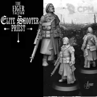Описание картинки Elite Shooter Priest от PocketSized Prints по цене 200руб | Свободный Рынок Миниатюр - СРМ