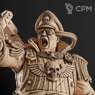 Описание картинки Commissar Sebastian Yarrick Фигурка (Warhammer) от GAS3TXD  по цене 4 600руб | Свободный Рынок Миниатюр - СРМ