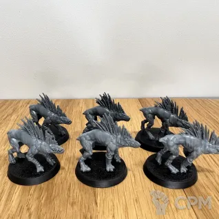 Описание картинки Kroot Hounds х10 от Paul_Konovan по цене 6 750руб | Свободный Рынок Миниатюр - СРМ
