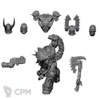 Описание картинки Kharn the Betrayer/ Кхарн Предатель от 3Д печать миниатюр по цене 482руб | Свободный Рынок Миниатюр - СРМ