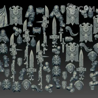 Описание картинки Custodian Guard (Scan) от AxeL's Forge по цене 1 200руб | Свободный Рынок Миниатюр - СРМ