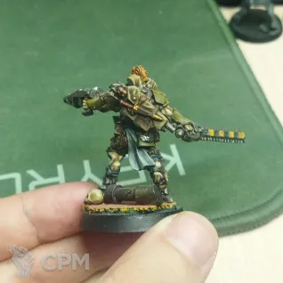 Описание картинки Gor Half-horn, Beastman Bounty Hunter от Krasnoyarsk по цене 2 000руб | Свободный Рынок Миниатюр - СРМ