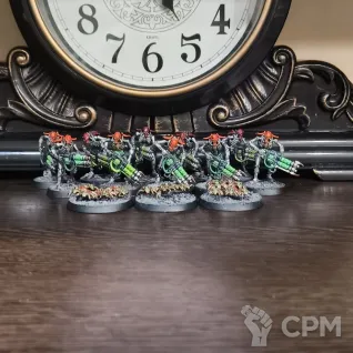 Описание картинки Novokh Necron Warriors Gauss Reapers + Canoptek Scarab Swarms 2 от Flayedex по цене 2 500руб | Свободный Рынок Миниатюр - СРМ