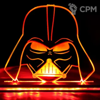 Описание картинки Декоративный светильник Darth Vader от Строго по-Имперски по цене 4 000руб | Свободный Рынок Миниатюр - СРМ