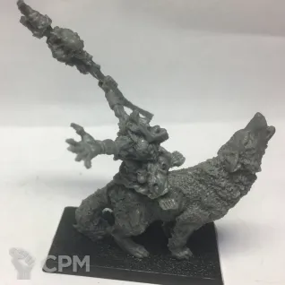 Описание картинки Goblin Shaman Wolf Rider от  по цене 550руб | Свободный Рынок Миниатюр - СРМ