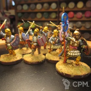 Описание картинки Persian Unarmoured Spearman от Base 28 по цене 3 894руб | Свободный Рынок Миниатюр - СРМ
