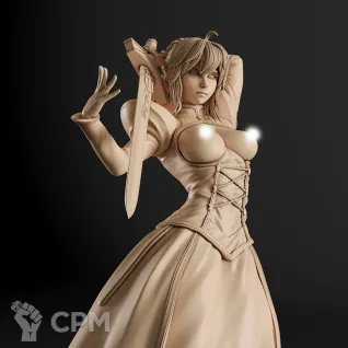Описание картинки Saber Фигурка (Fate) от GAS3TXD  по цене 2 900руб | Свободный Рынок Миниатюр - СРМ