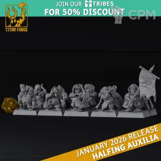 Описание картинки The Hobbit/Halfling Archers от Barduck Miniatures по цене 1 789руб | Свободный Рынок Миниатюр - СРМ