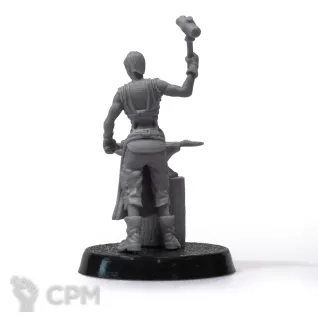 Описание картинки Blacksmith 28mm от Fantasy Minis по цене 250руб | Свободный Рынок Миниатюр - СРМ