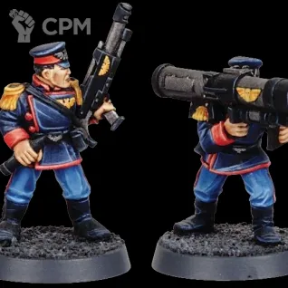 Описание картинки Mordian Iron Guard Missile Launcher Team (old) от Орки с наГорки по цене 300руб | Свободный Рынок Миниатюр - СРМ