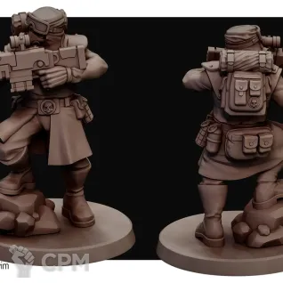 Описание картинки Отряд пехоты Пустынных ястребов Талларна / Warhammer 40k Астра Милитарум от Лавка Приключенца по цене 399руб | Свободный Рынок Миниатюр - СРМ
