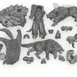 Описание картинки Logan Grimnar (2025) от WastelandMiniatures по цене 970руб | Свободный Рынок Миниатюр - СРМ