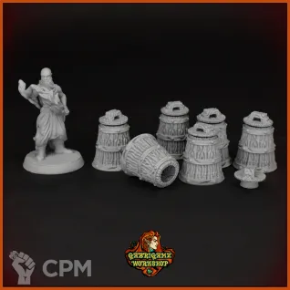 Описание картинки Бочки от Gabrigame_Terrain по цене 180руб | Свободный Рынок Миниатюр - СРМ