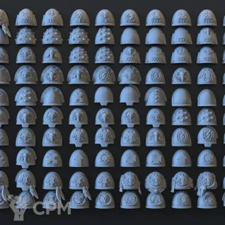 Описание картинки Raven Guard Shoulder Pads от Saudad по цене 300руб | Свободный Рынок Миниатюр - СРМ
