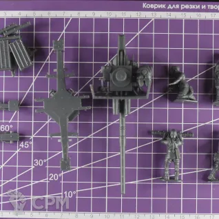 Описание картинки Немецкое орудие 8,8 cm FlaK 36 (версия DAK) с расчетом / масштаб 1:56 / 28mm от DModels по цене 550руб | Свободный Рынок Миниатюр - СРМ