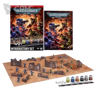 Описание картинки Introduction set 40k: террейн, поле, кубы, линейка + остальная бумага от Маклейн по цене 1 500руб | Свободный Рынок Миниатюр - СРМ