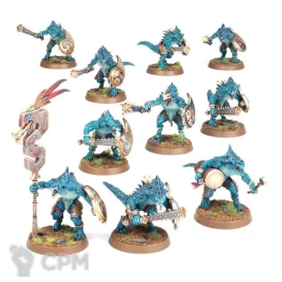 Описание картинки Набор миниатюр Warhammer Age of Sigmar Seraphon Saurus Warriors от Дауран по цене 5 500руб | Свободный Рынок Миниатюр - СРМ
