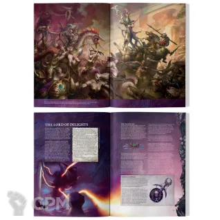 Описание картинки Предзаказ на Warhammer AGE OF SIGMAR BATTLETOME: HEDONITES OF SLAANESH на английском языке от Дауран по цене 5 250руб | Свободный Рынок Миниатюр - СРМ