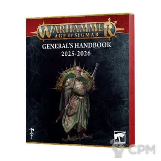Описание картинки Набор Warhammer Age of Sigmar General's Handbook 2025-2026 на английском языке от Дауран по цене 4 500руб | Свободный Рынок Миниатюр - СРМ