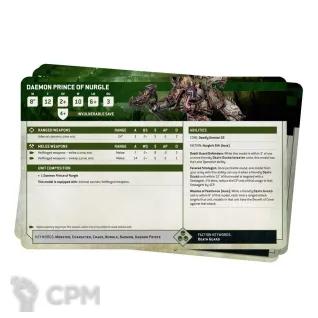 Описание картинки Набор карточек Warhammer 40000 DATASHEET CARDS: DEATH GUARD на английском языке от Дауран по цене 2 800руб | Свободный Рынок Миниатюр - СРМ