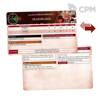 Описание картинки WARSCROLL CARDS: BLADES OF KHORNE от Дауран по цене 2 750руб | Свободный Рынок Миниатюр - СРМ