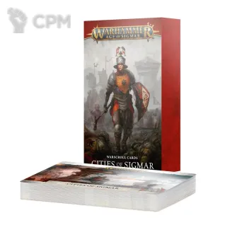 Описание картинки Набор Warhammer Age of Sigmar WARSCROLL CARDS: CITIES OF SIGMAR на английском языке от Дауран по цене 2 750руб | Свободный Рынок Миниатюр - СРМ