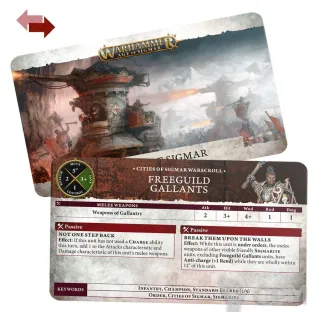 Описание картинки Набор Warhammer Age of Sigmar WARSCROLL CARDS: CITIES OF SIGMAR на английском языке от Дауран по цене 2 750руб | Свободный Рынок Миниатюр - СРМ