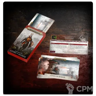 Описание картинки Набор Warhammer Age of Sigmar WARSCROLL CARDS: CITIES OF SIGMAR на английском языке от Дауран по цене 2 750руб | Свободный Рынок Миниатюр - СРМ