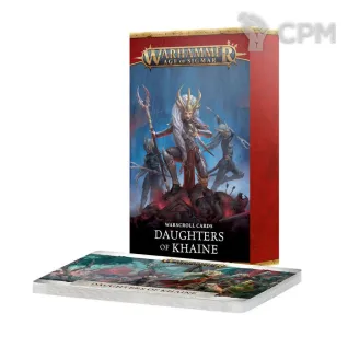 Описание картинки WARSCROLL CARDS: DAUGHTERS OF KHAINE на английском языке от Дауран по цене 2 750руб | Свободный Рынок Миниатюр - СРМ
