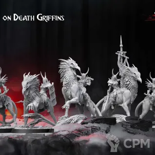 Описание картинки Frost Thralls on Death Griffins от Manufactorum76 по цене 550руб | Свободный Рынок Миниатюр - СРМ