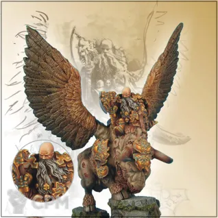 Описание картинки Moscal General on War Bull от OldHammer Мастерская по цене 1 200руб | Свободный Рынок Миниатюр - СРМ