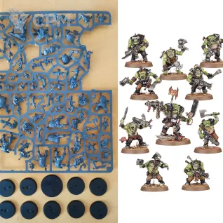 Описание картинки Ork Boyz от aldger по цене 2 500руб | Свободный Рынок Миниатюр - СРМ