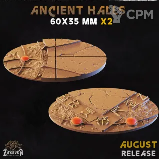Описание картинки Ancient Halls Base 60x35мм от 3Д-Печка по цене 150руб | Свободный Рынок Миниатюр - СРМ