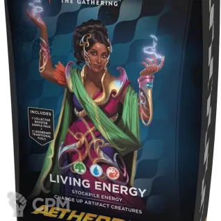 Описание картинки Колоды Commander MTG Aetherdrift Living Energy на английском языке от Дауран по цене 5 000руб | Свободный Рынок Миниатюр - СРМ