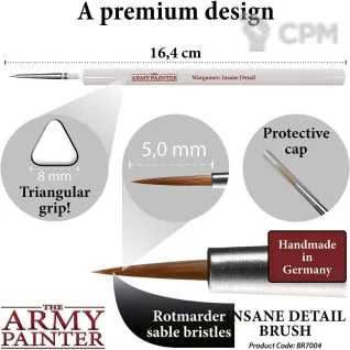Описание картинки Кисть для Безумной детализации Army Painter от Orc по цене 1 071руб | Свободный Рынок Миниатюр - СРМ