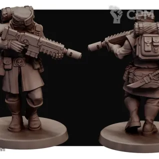 Описание картинки Отряд пехоты Пустынных ястребов Талларна / Warhammer 40k Астра Милитарум от Лавка Приключенца по цене 399руб | Свободный Рынок Миниатюр - СРМ