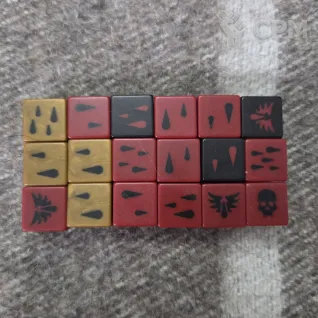 Описание картинки Blood angels dice от User37934 по цене 9 000руб | Свободный Рынок Миниатюр - СРМ