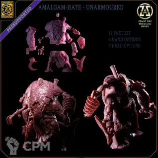 Описание картинки AMASS - AMALGAM - UNBOUND от Manufactorum76 по цене 1 500руб | Свободный Рынок Миниатюр - СРМ