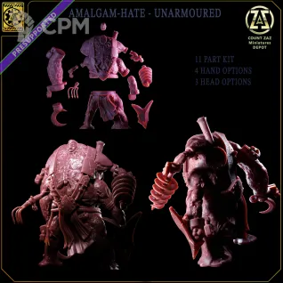 Описание картинки AMASS - AMALGAM - UNBOUND от Manufactorum76 по цене 1 500руб | Свободный Рынок Миниатюр - СРМ