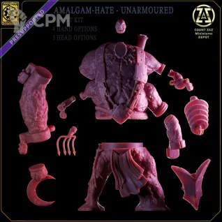 Описание картинки AMASS - AMALGAM - UNBOUND от Manufactorum76 по цене 1 500руб | Свободный Рынок Миниатюр - СРМ