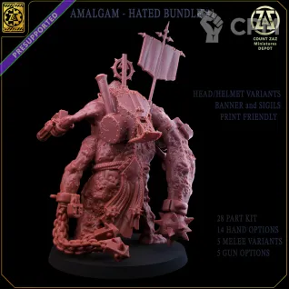 Описание картинки AMASS - AMALGAM - HATED от Manufactorum76 по цене 3 200руб | Свободный Рынок Миниатюр - СРМ