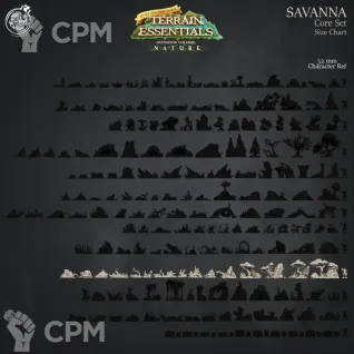 Описание картинки Savanna Core Set от Studio Cockatoo по цене 5 500руб | Свободный Рынок Миниатюр - СРМ