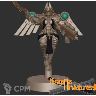 Описание картинки Серафимы Bastet seraphim anime figurines 32мм от ChurcHehe 3d print по цене 900руб | Свободный Рынок Миниатюр - СРМ