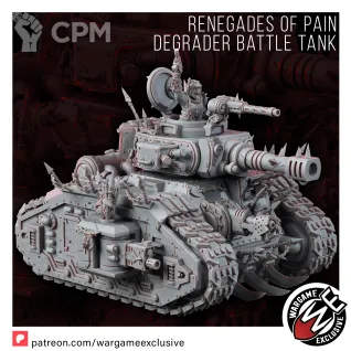 Описание картинки Renegades of pain degrader battle tank Леман Русс Ренегатов от WastelandMiniatures по цене 3 300руб | Свободный Рынок Миниатюр - СРМ