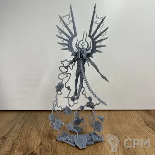 Описание картинки C'tan Shard of the Void Dragon (подставка в комплекте) / Пустотный дракон от Кузница Миниатюр по цене 950руб | Свободный Рынок Миниатюр - СРМ