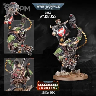Описание картинки Armageddon Orks Warboss - оригинал от Gregor98 по цене 1 500руб | Свободный Рынок Миниатюр - СРМ