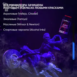 Описание картинки Миниатюра Безупречный убийца для настолки Киберпанк ред от ChurcHehe 3d print по цене 540руб | Свободный Рынок Миниатюр - СРМ